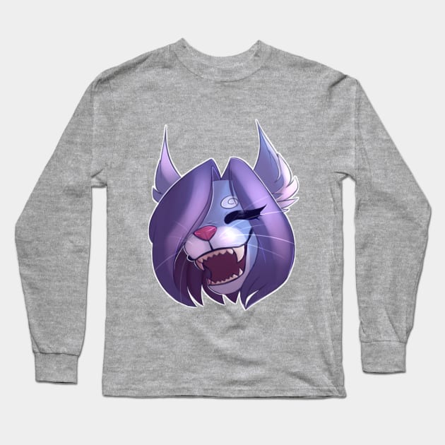 Laughing Lynx by Artzyon Long Sleeve T-Shirt by SarcasticLynx